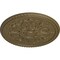 Ekena Millwork Bradford Ceiling Medallion (Fits Canopies up to 6 5/8"), 32 5/8"OD x 2"P, Mississippi Mud CM32BRMMF - alternate 4